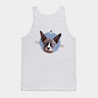 Angry Sphynx Cat Tank Top